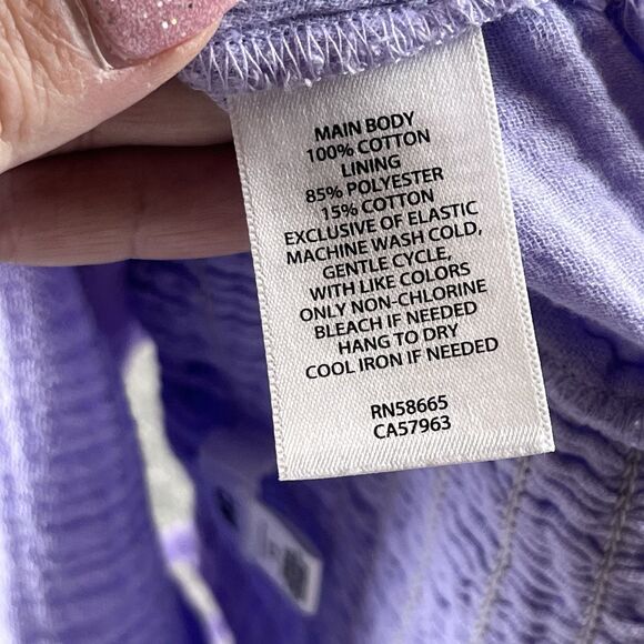 BP Top Womens Extra Small Cropped Peplum Bustier Cami Tank Ruffle Coastal Purple - Picture 4 of 10